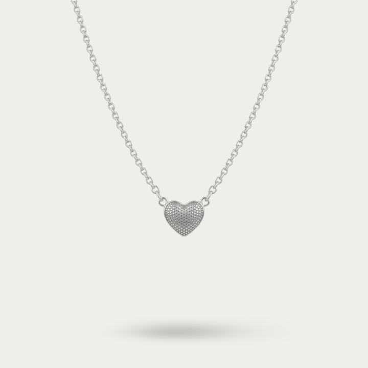 Blisse Allure Sterling Silver Necklace with a Heart shaped Pendant