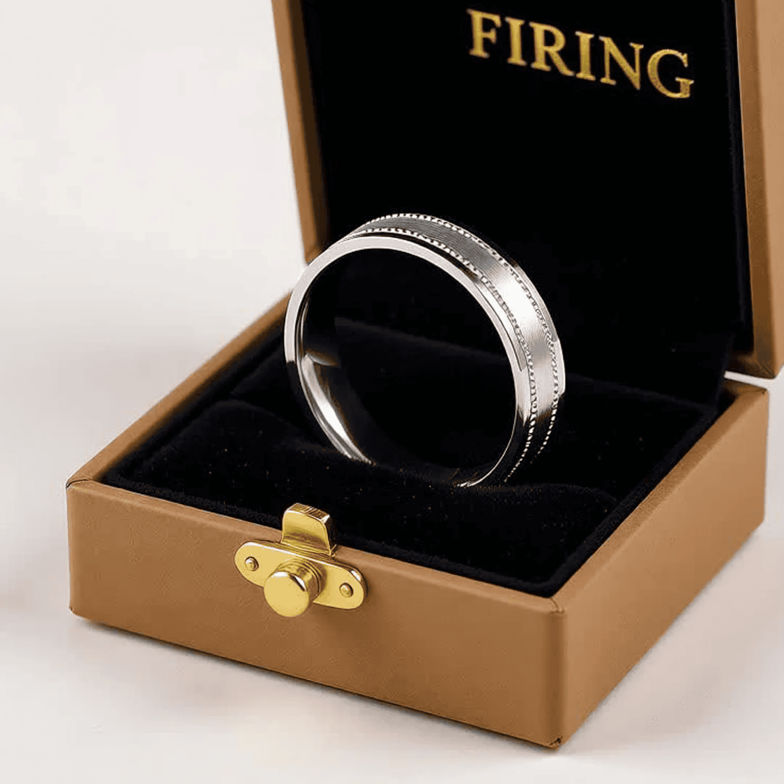 Men's Ring with Beaded Edge Detailing - Blisseallure.in