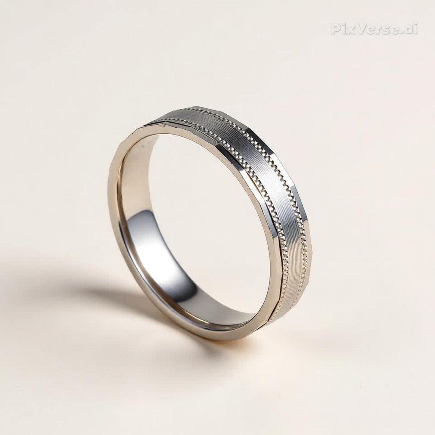 Men's Ring with Beaded Edge Detailing - Blisseallure.in
