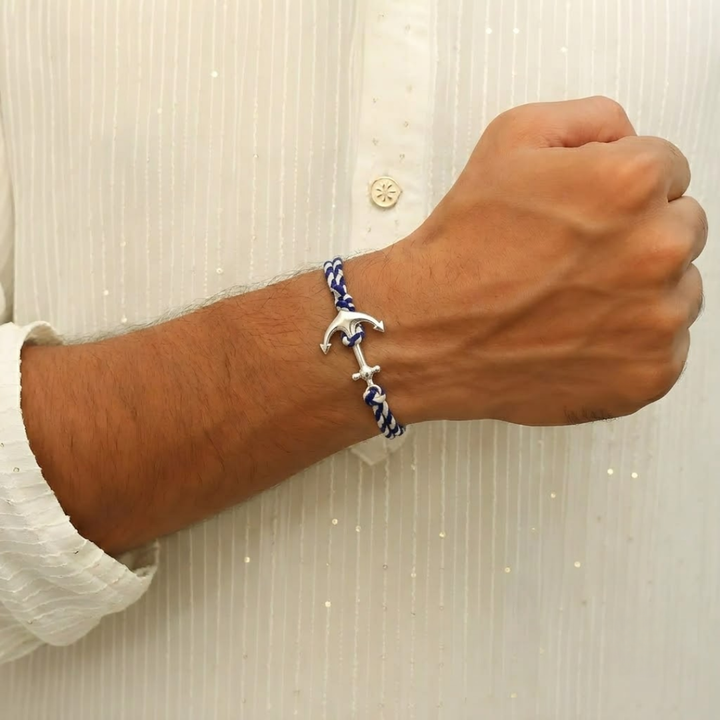Blisse Allure 925 Sterling Silver Anchor Rakhi for brother