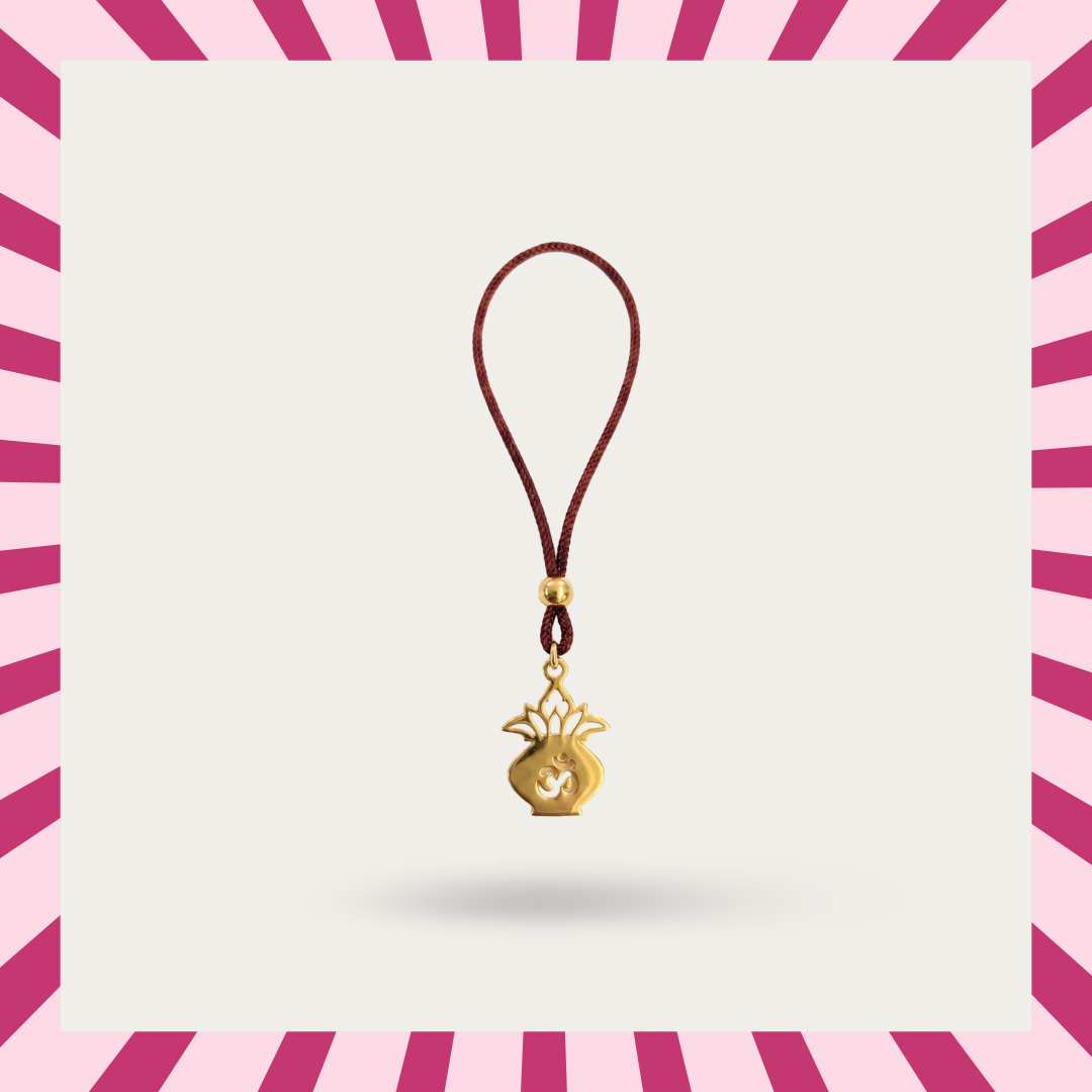 Blisse Allure Sterling Silver KALASH WITH OM Lumba WITH GOLD FINISH