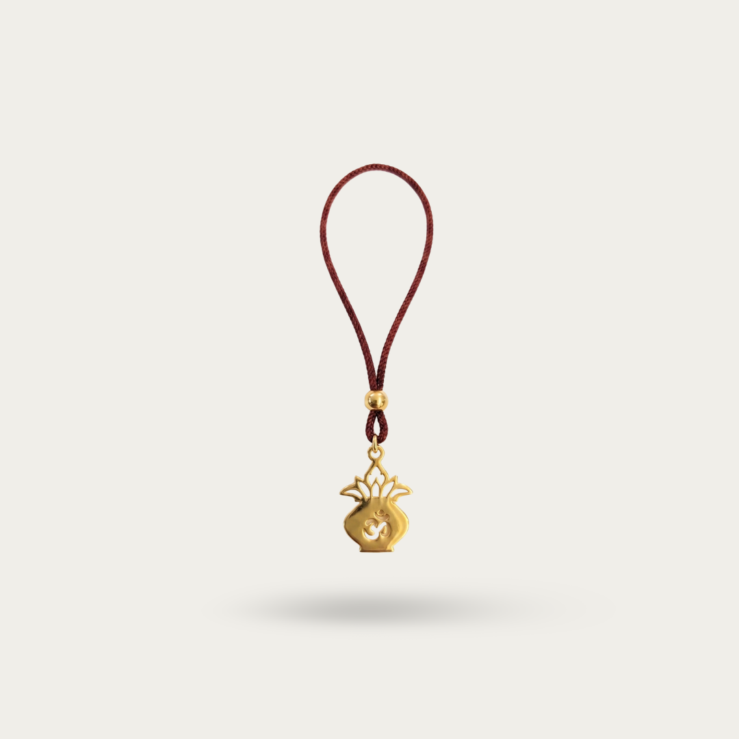 Blisse Allure Sterling Silver KALASH WITH OM Lumba WITH GOLD FINISH