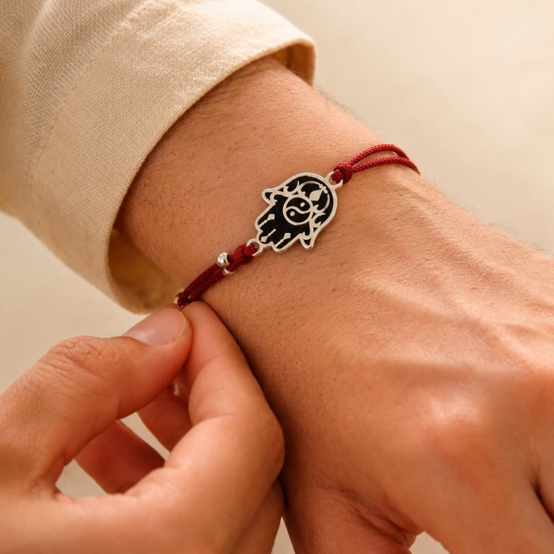 Blisse Allure Sterling Silver HAMSA HAND Rakhi