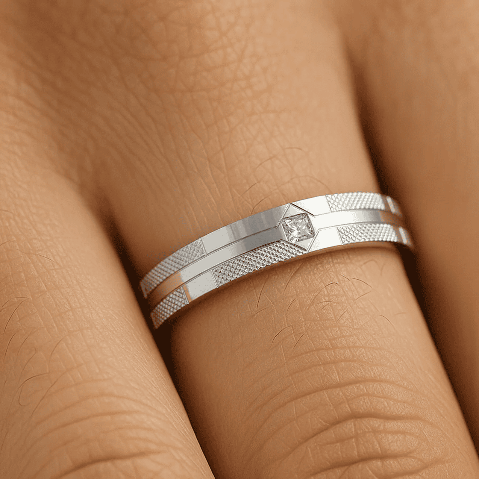 Diamond Matrix Ring for Men - Blisseallure.in