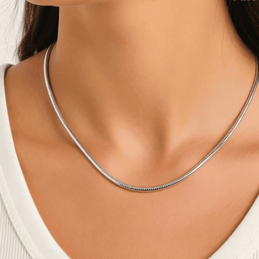 Rounded Hollow Snake Chain - Unisex