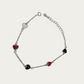 Blisse Allure Sterling Silver 925 enamelled Delicate Heart Bracelet