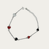 Blisse Allure Sterling Silver 925 enamelled Delicate Heart Bracelet