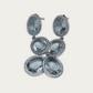 Elegant and Shimmering CZ Oval drop earrings