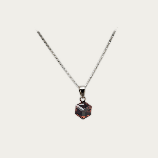 Beautiful crystal pendent Necklace - Red
