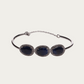 Blisse Allure Blue Sapphire Bracelet with white cubic zirconia