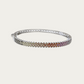 Blisse Allure Sterling Waffle Designed Oval shaped Bangle