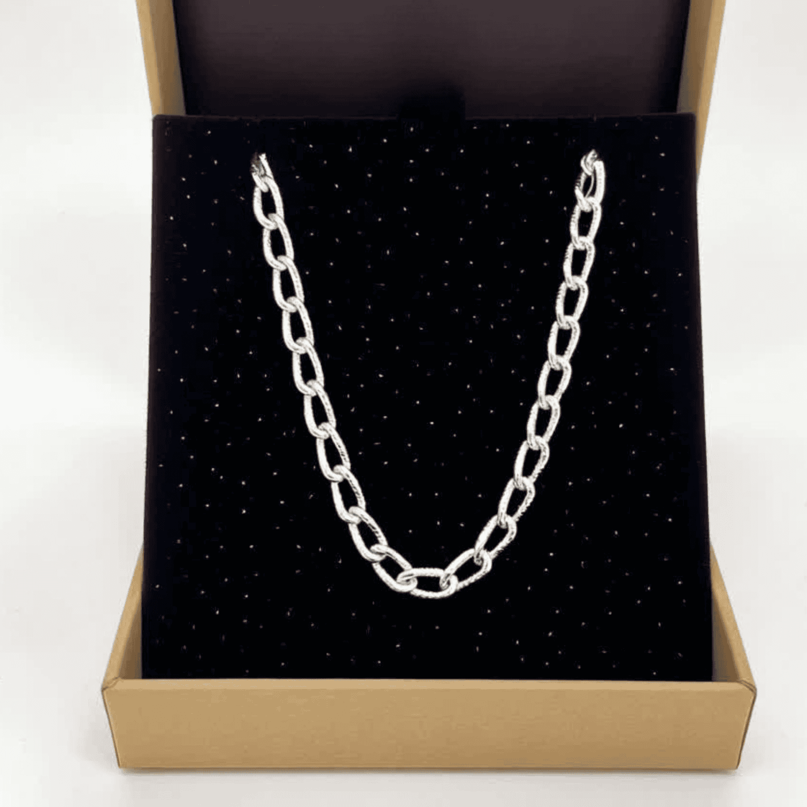 Sparkling Link Chain Necklace | Unisex Durable Jewelry - Blisseallure.in