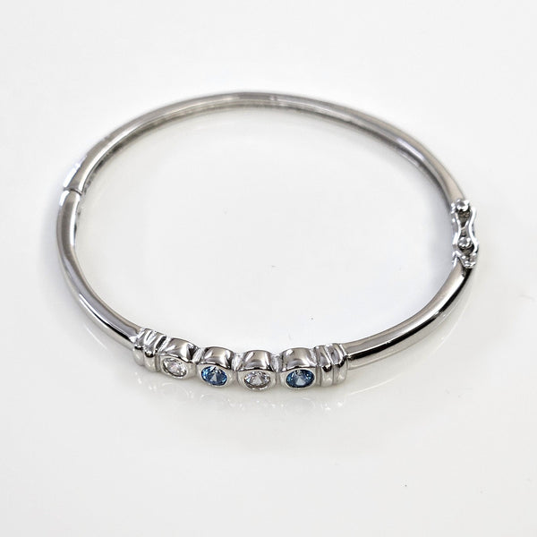 Blisse Allure Sterling Fantasia Baby Blue Bangle