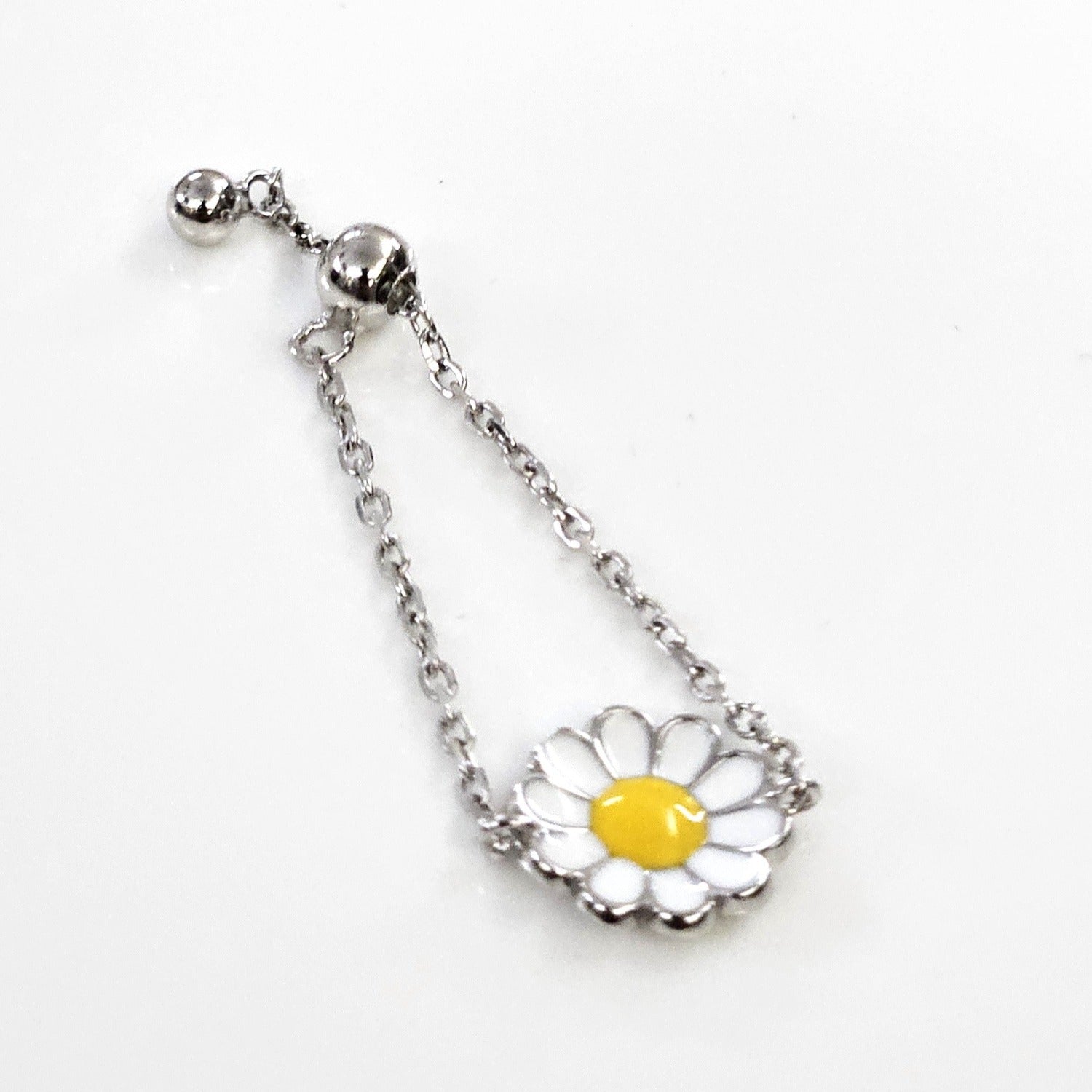 Blisse Allure Sterling Silver Dahlia Chain Ring