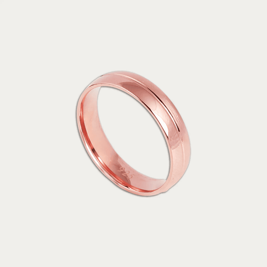 Rose Gold-Plated Band Ring - Blisseallure.in