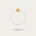 Blisse Allure Sterling Silver Sunflower Om Rakhi