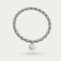 Italian Sterling Flexible Wire Wrapped Mesh Bracelet.