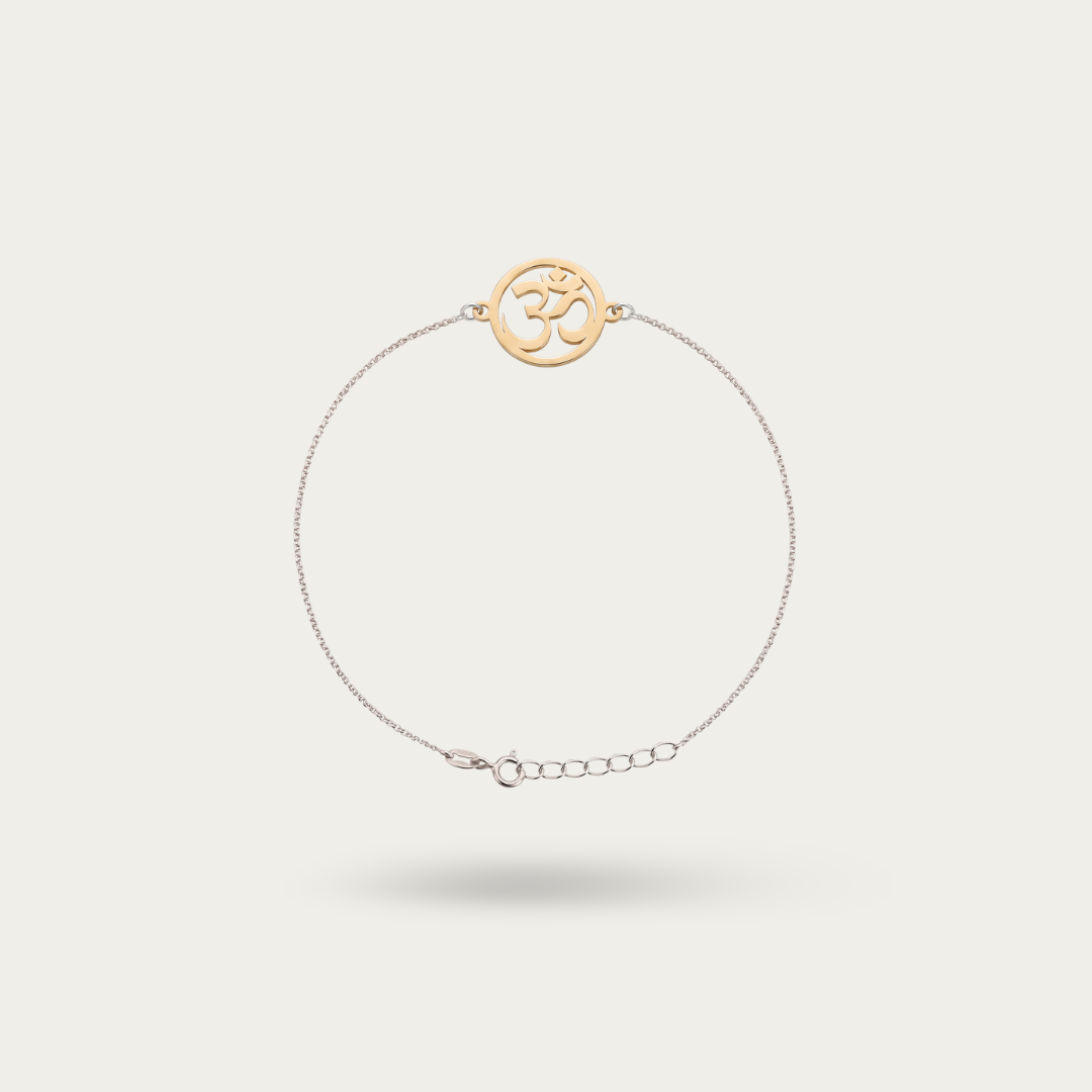 Blisse Allure 925 Sterling Silver Sacred Om Chain Rakhi