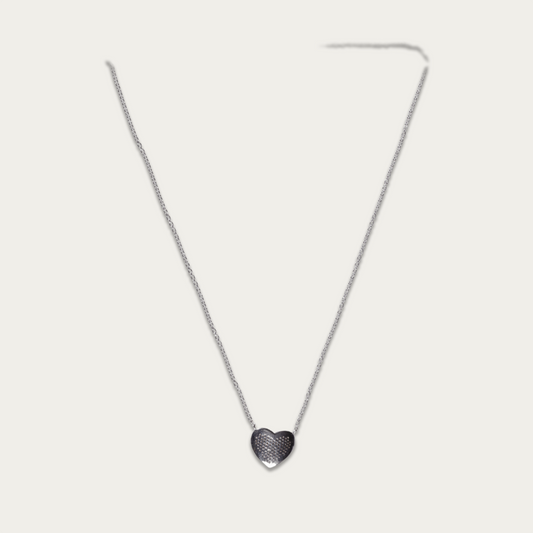 Blisse Allure Sterling Silver Necklace with a Heart shaped Pendant