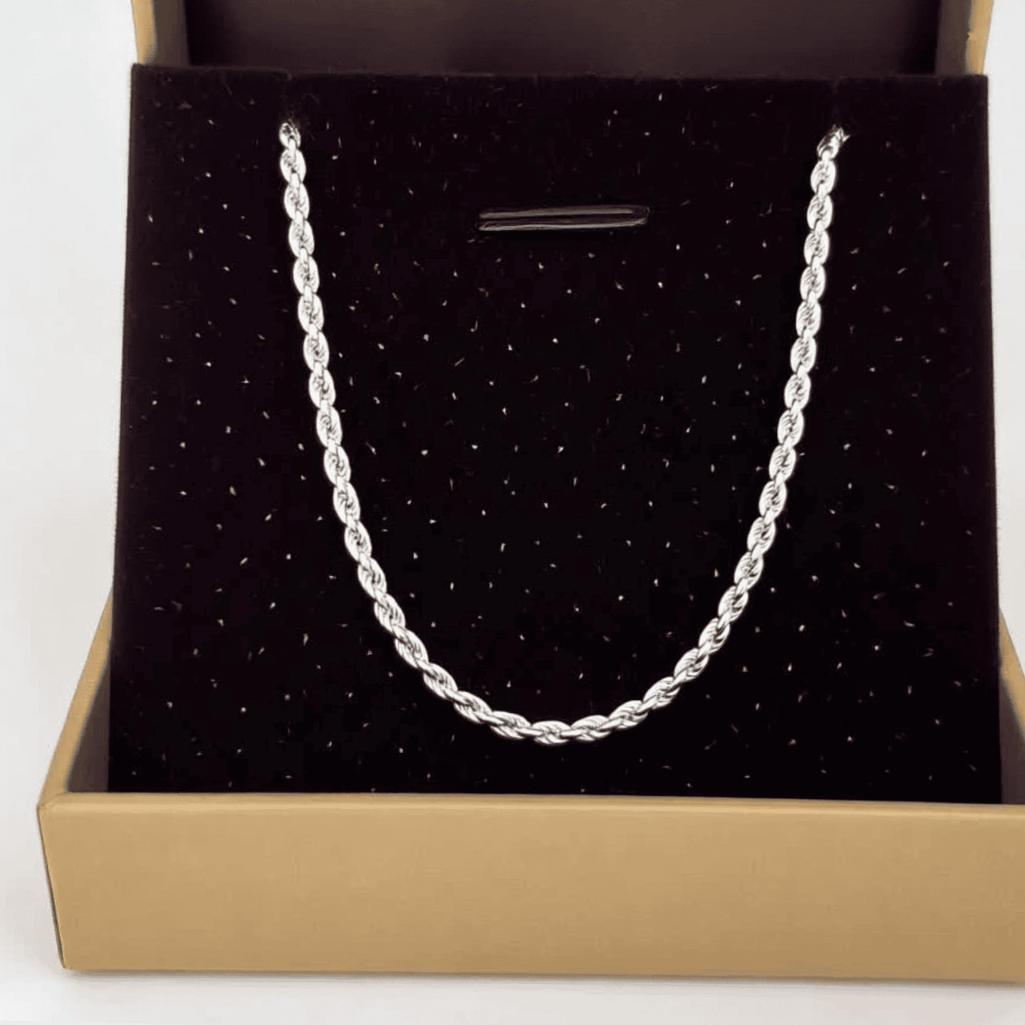 Diamond cut rope chain for Men and Women