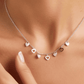 Dangling Heart Charms Necklace