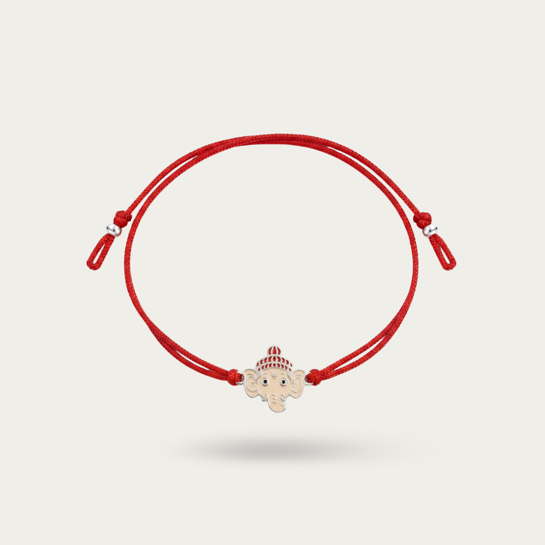 BLISSE ALLURE STERLING SILVER GANESHA RAKHI