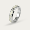 Promise Ring with Heartline Pattern For Men