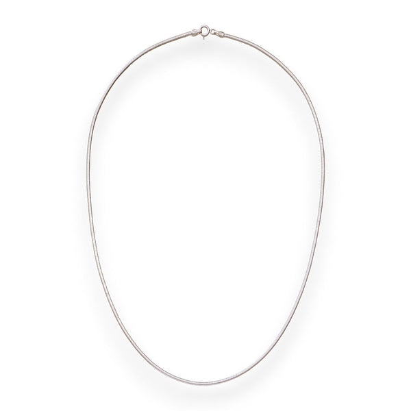 Blisse Allure 925 Silver Oval Snake Chain For Men and Women