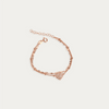 Rose Gold Heart Shaped Layered Bracelet