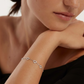Blisse Allure Sterling Silver Dazzling Heart Bracelet