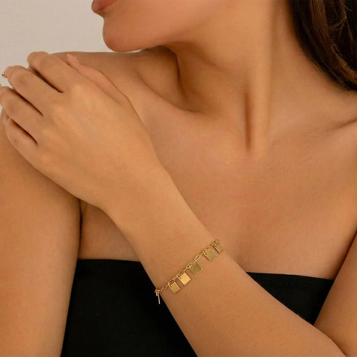 Gold Plated linked Bracelet - Blisseallure.in