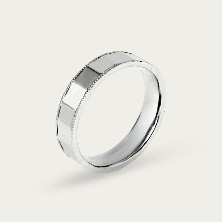Faceted Band Ring for Men