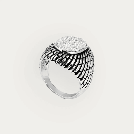 Men’s Ring with Sparkling Diamond Detailing - Blisseallure.in