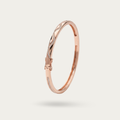 Blisse Allure Rose Gold Victorian Bangle Bracelet