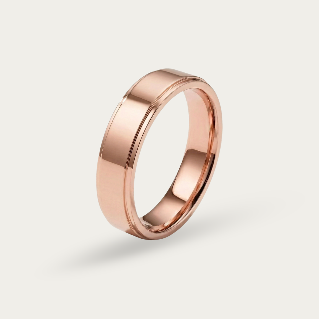 Ring with Rose Gold Tone For Men
