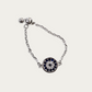 Blisse Allure Sterling Silver Evil Eye Chain Ring