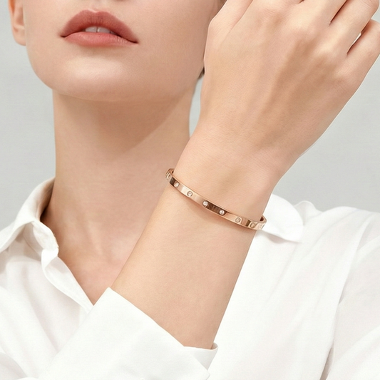 Blisse Allure Rose Gold Victorian Bangle