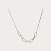 Silver Enamelled Link Necklace - Blisseallure.in