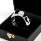 Ring with Black Enamel and Center Diamond Accent For Men - Blisseallure.in