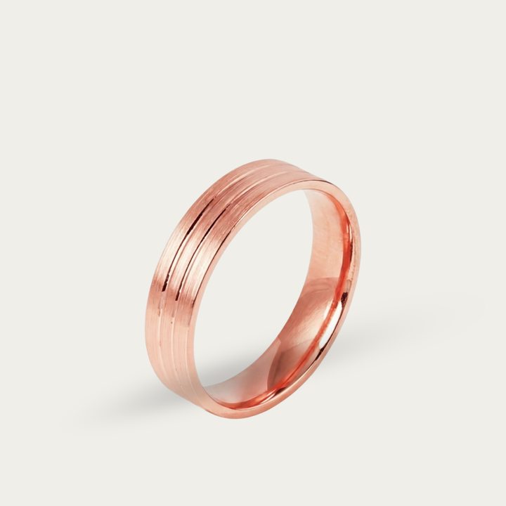 Ring with Gold Finish for Men