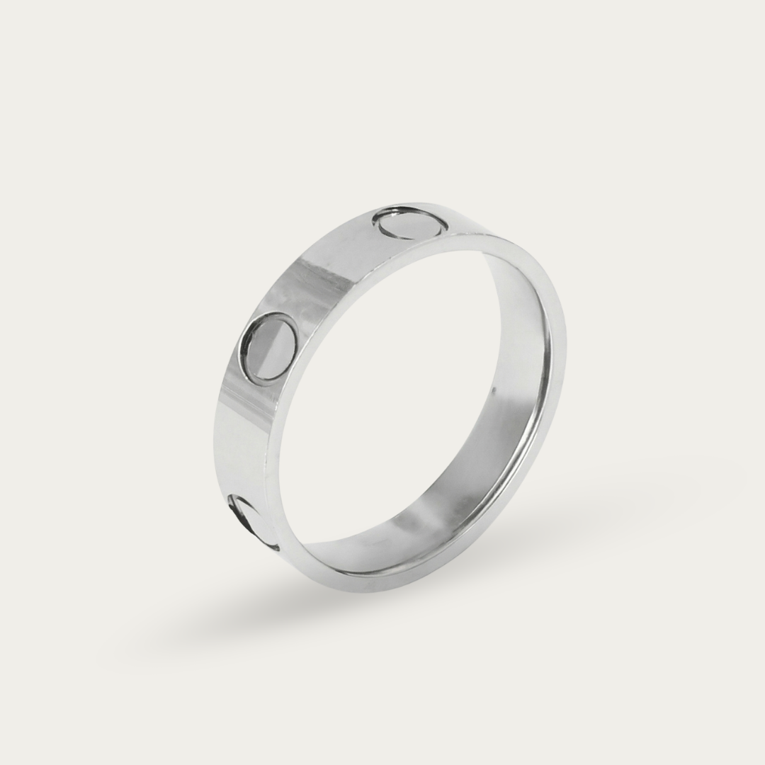 Men's Ring with Unique Round-Hole Design