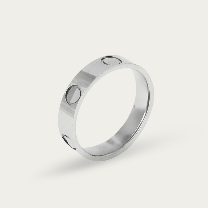 Men's Ring with Unique Round-Hole Design