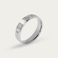 Men's Ring with Smooth & Textured Design