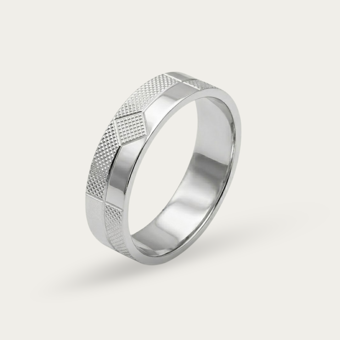 Diamond Matrix Ring for Men