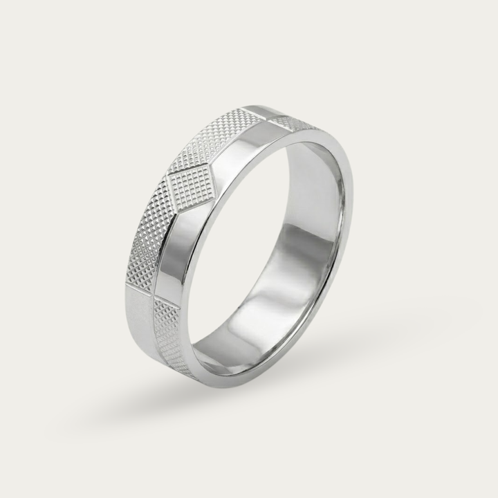 Diamond Matrix Ring for Men