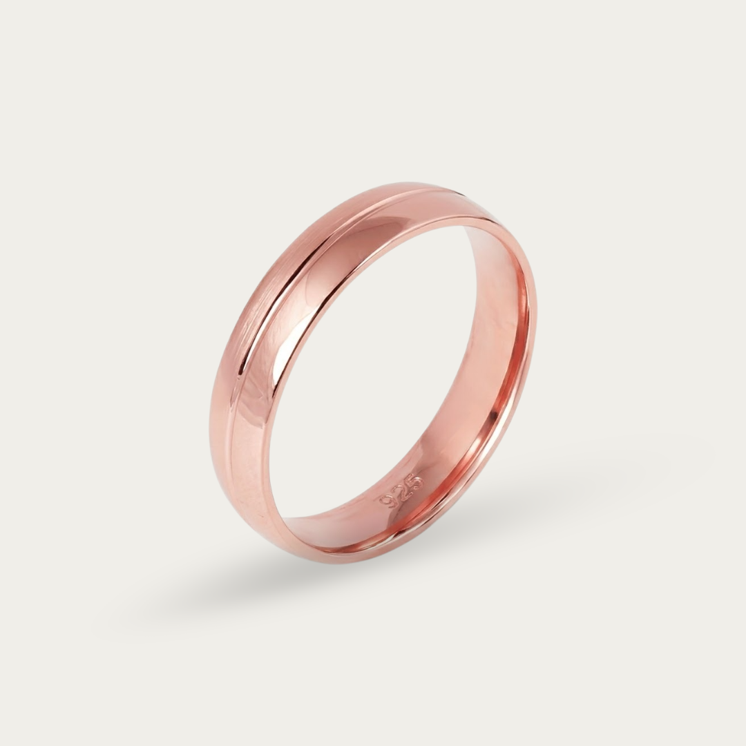 Rose Gold-Plated Band Ring