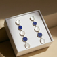 Blisse Allure Lapis lazuli and Mother of Pearl Danglers