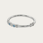 Blisse Allure Sterling Fantasia Baby Blue Bangle