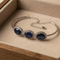Blisse Allure Blue Sapphire Bracelet with white cubic zirconia