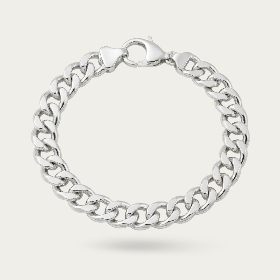 Curb chain bracelet for men